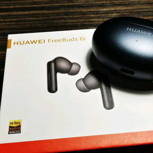 Huawei FreeBuds 6i σαν καινούργια, μαύρα ακουστικά