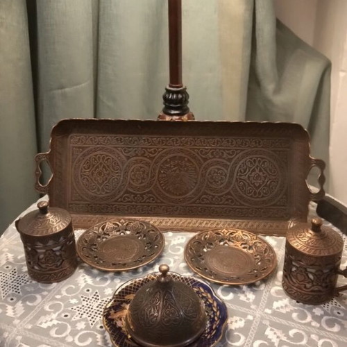 Coffee set Ottoman style copper like new