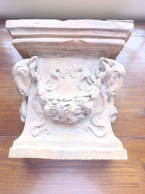 Antique Wall Console (Furousi) Terracotta, Neoclassical Style
