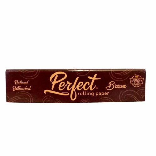Perfect rolling paper brown unbleached King Size 33 leaves new