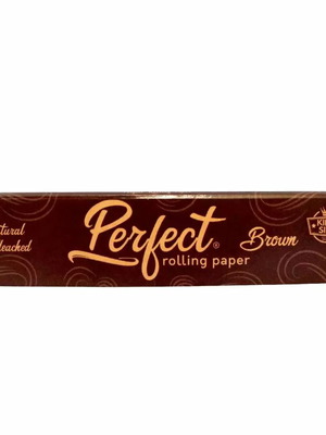Perfect rolling paper brown unbleached King Size 33 leaves new