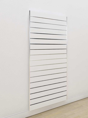 Slat panel like new, 1.20x1.80 m, melamine and aluminum