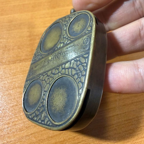 Old Greek coin holder used