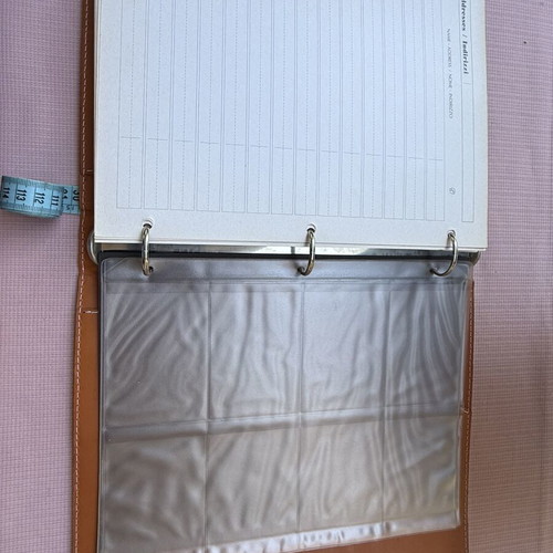 Arte & Cuoio Italian leather A4 organizer binder