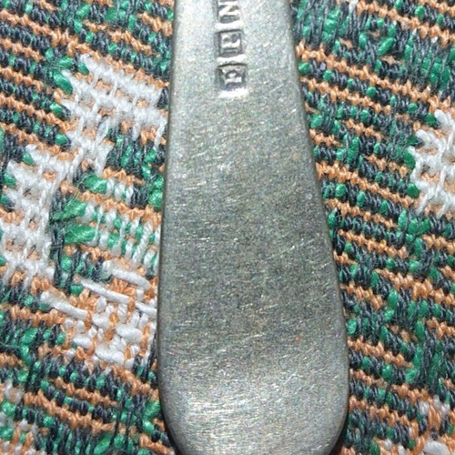 Old spoons used, small with markings