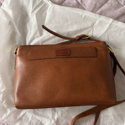 Ferre Leather Bag like new, crossbody, brown
