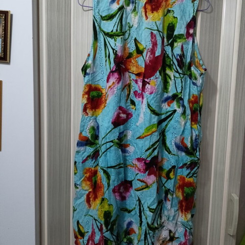Marila XXL cotton dress, colorful
