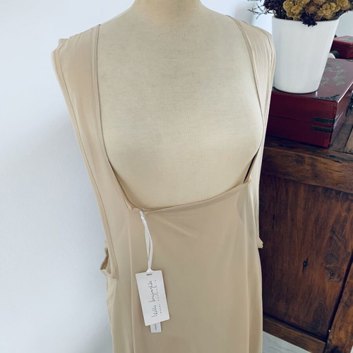 Asymmetric Tunic Ioanna Kourbela new, beige, size S