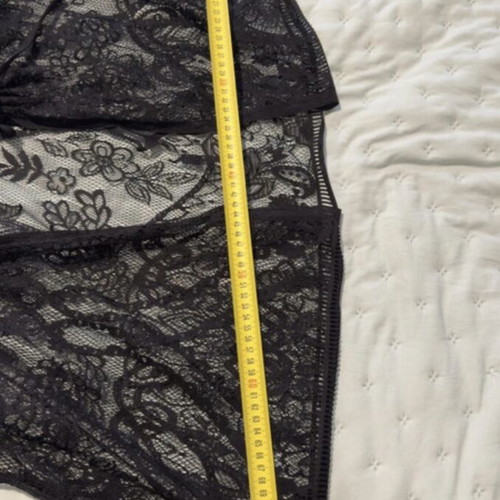 Black lace kimono beach wear one size like new