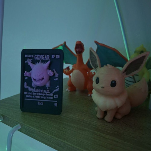 3D Printed Gengar Card New, Biodegradable PLA Material