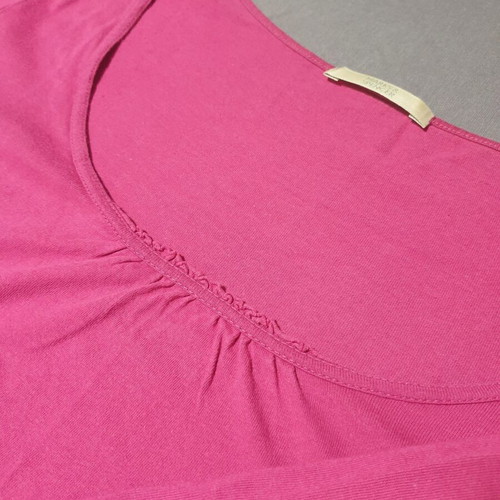 Marks & Spencer fuchsia cotton T-shirt XXL used, 3/4 sleeves