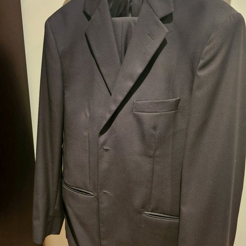 Prince Oliver men's suit black anthracite like new, size 52