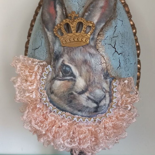 Easter egg handmade from polystyrene, new
