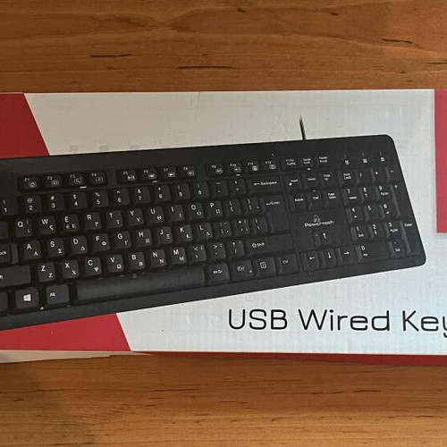 Powertech Wired Keyboard Greek Layout new