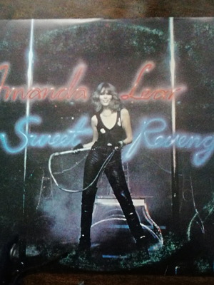 Amanda Lear vinyl record used with autographs