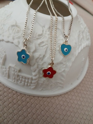 Evil Eye Pendant With Chain New, Stainless Steel, Various Designs