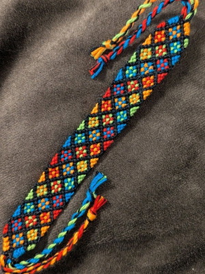 Handmade macrame bracelet made to order in any color combination