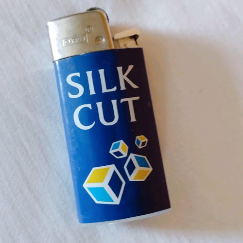 Silk Cut lighter used with gas
