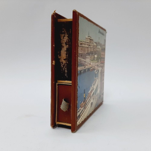 Vintage Stockholm souvenir matchbox with 4 inner matchboxes
