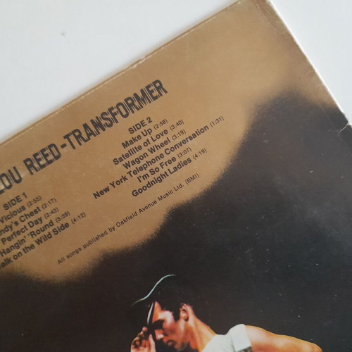 Lou Reed Transformer vinyl record