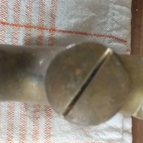 Collectible brass taps set of 6, old and unpolished