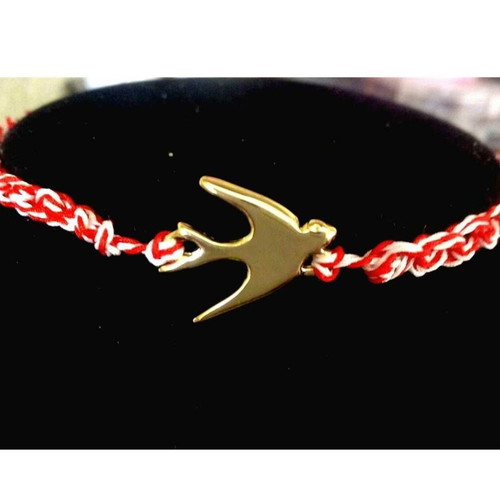 Handmade Martaki with stainless gold swallow adjustable new