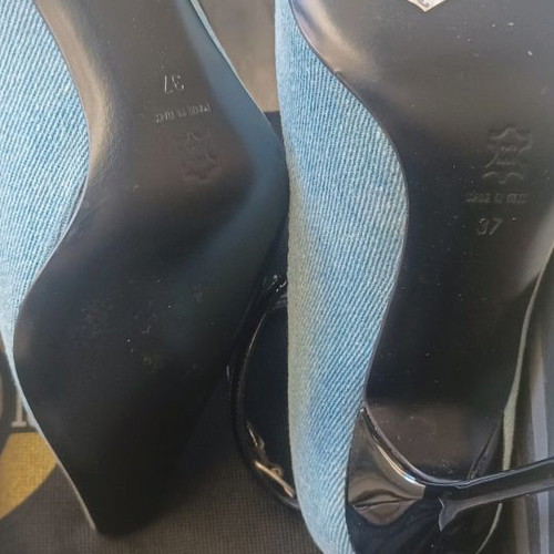 Roberto Cavalli denim pumps new, size 37, heel height 9-10 cm