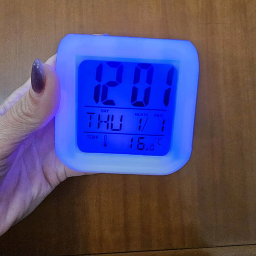 Fortnite digital alarm clock like new with color-changing LED lights