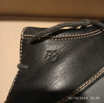 Lumberjack men's leather shoes black moccasins like new size 43