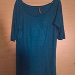 Stradivarius blouse used, long, elastic, blue, size S