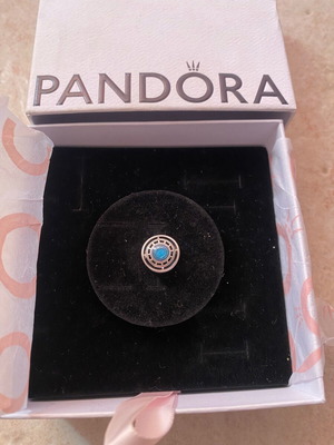 Pandora Iron Man Heart Charm σαν καινούργιο, μπλε και ασημί
