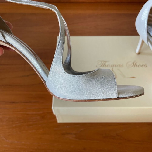 Thomas shoes χειροποίητα πέδιλα σαν καινούργια, τακούνι 8,5 εκ, μέγεθος 37