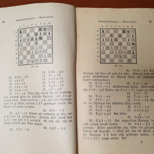 Two chess books by Jean Dufresne, early 20th century