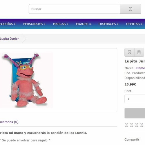 Lunnis Lupita Singing Plush Doll like new