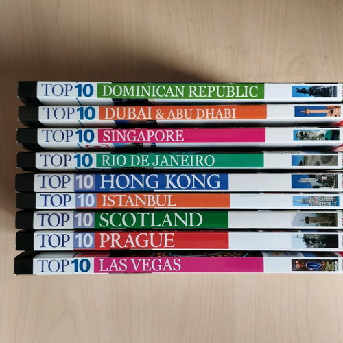 Top10 Foreign Language Travel Guides set of 9, new, English