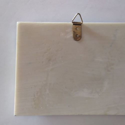 Rhodes souvenir ceramic relief with stand