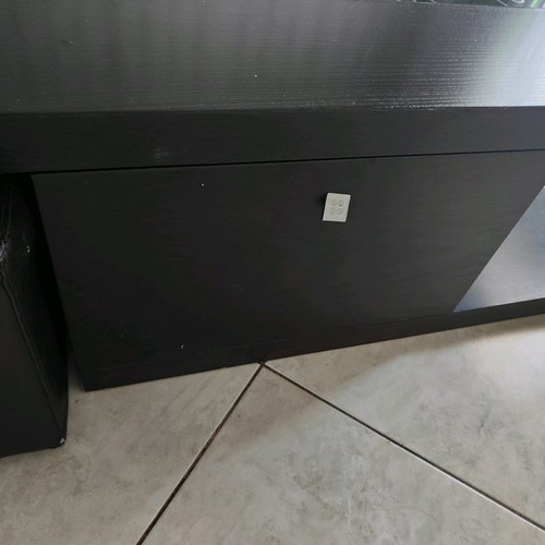 Coffee table with 2 stools used, with water swelling