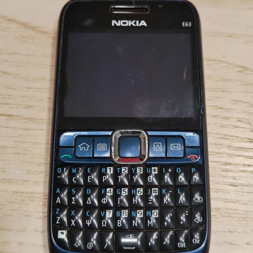 Nokia E63 Eseries used, blue, up to 7.9 MP camera