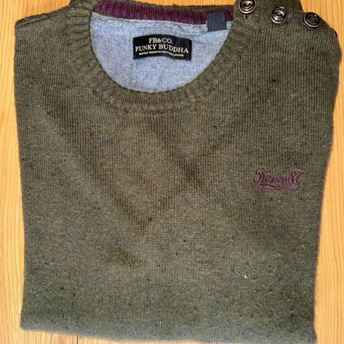 Khaki pullover XL Funky Buddha like new