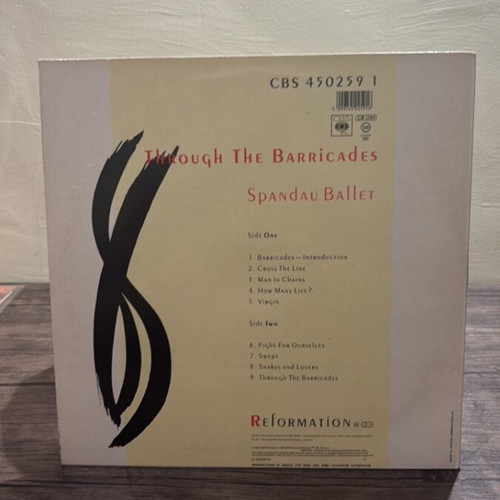 Spandau Ballet Through The Barricades vinyl record used, rock