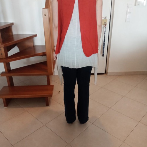 Asymmetrical linen top 2-piece set like new, Achilleas Accessories