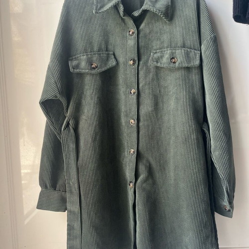 Olive corduroy dress-jacket like new, size M/L