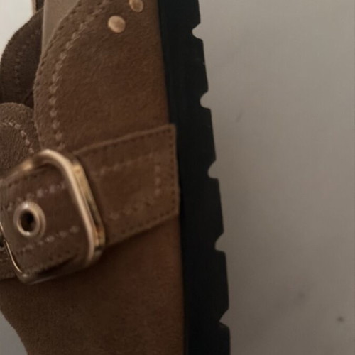 Flat sabo leather Stradivarius, like new, size 40, brown