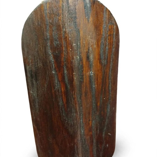 Handmade Jesus image on wood trunk, like new, 20x11x11cm