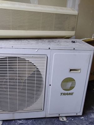 Trane 26000 BTU heat pump with indoor and outdoor unit