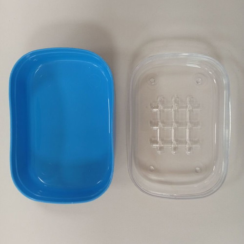Soap dish plastic with lid used