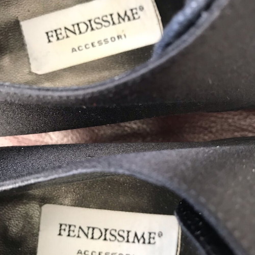 Fendissime Oxford Lace-Up Shoes Size 37.5 Like New Black