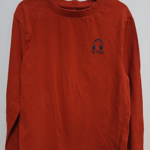 Orchestra long-sleeve shirt used, size 140 cm, red