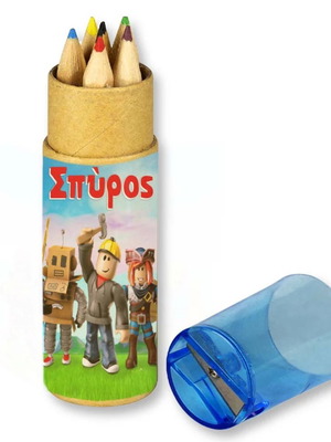 Roblox colored pencils 10 pieces in craft box with name
