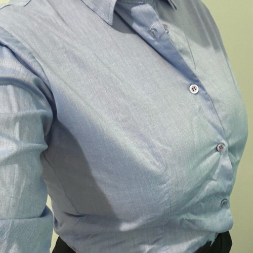 Cotton Blue women's shirts like new, 2 Small and 2 Medium, blue, 100% cotton